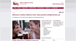Desktop Screenshot of hobartworkersclub.com.au